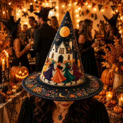 Personalized Witch Halloween Quilted Witch Hat UKND6070814