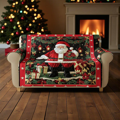 Santa Claus Quilted Sofa Cover QFHA5291001
