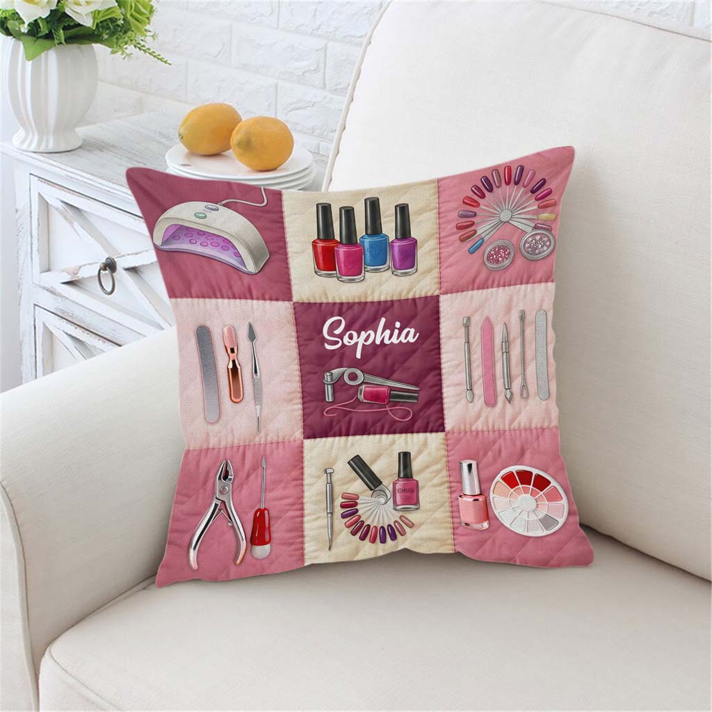 Custom Nail Linen Pillow THTD6200105