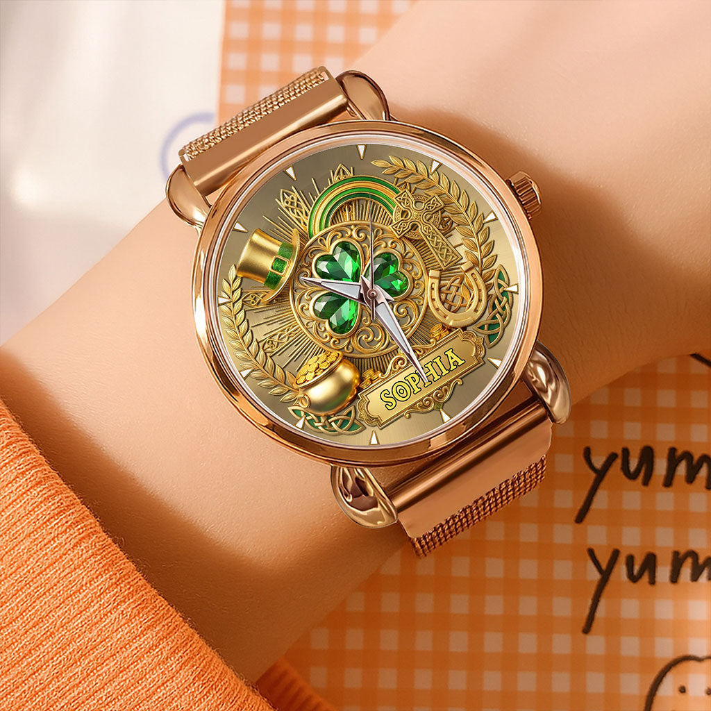 Custom Leaf Patrick Mesh Strap Quartz Watch THNT6130103