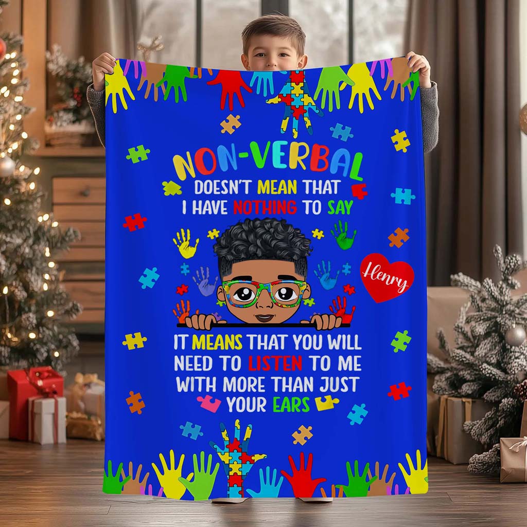 Personalized Blanket For Autism Kids QFHM4081102