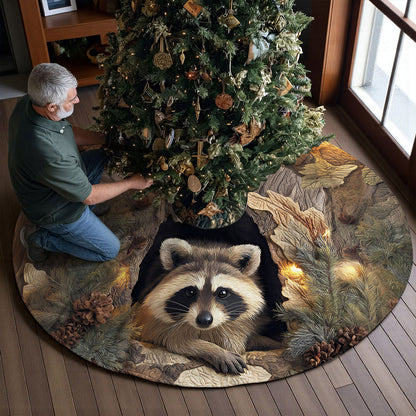 Raccoon Christmas Tree Skirt QFNT5241001