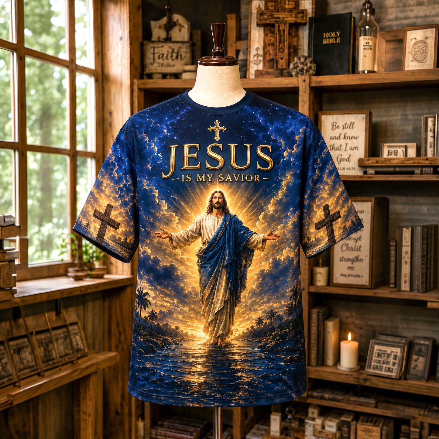 Jesus Is My Savior Christian 3D All Over Printed Clothes QFTD6130805