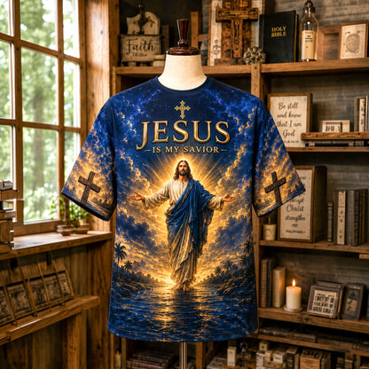 Jesus Is My Savior Christian 3D All Over Printed Clothes QFTD6130805
