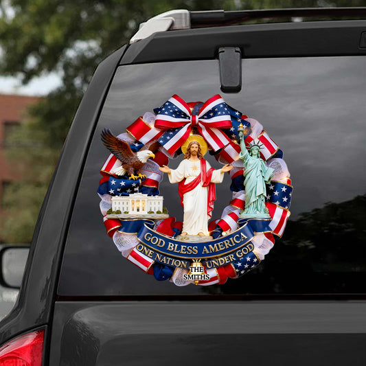 America 250th Anniversary Bald Eagle Patriotic - Personalized Sticker THHA6150402