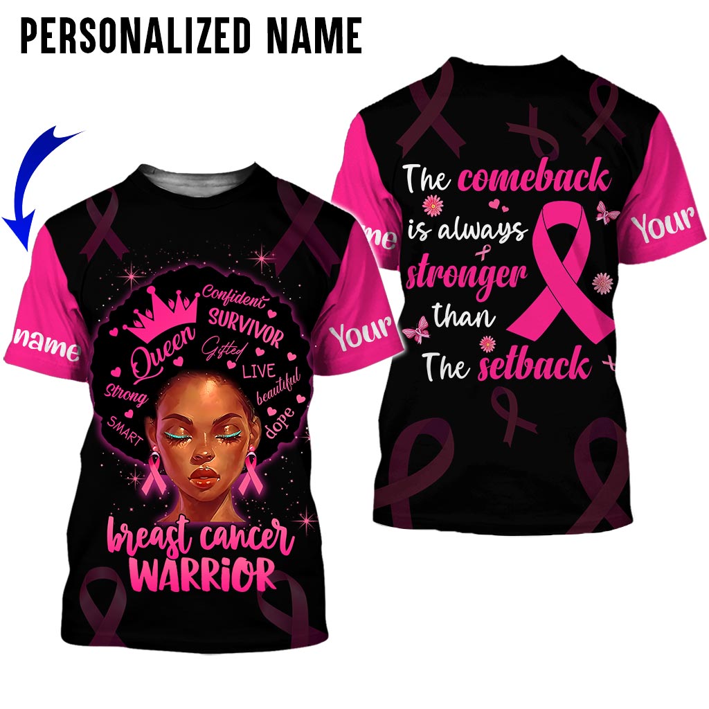 Custom Name Breast Cancer 3D All Over Printed Clothes UKAA3080801