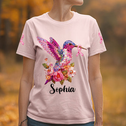 Women's Pink Ribbon T-shirt QFHM5180804