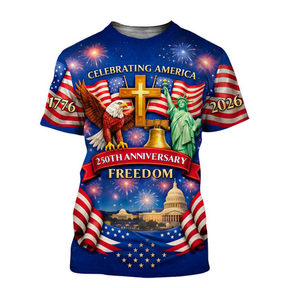 United State 250th Anniversary 3D All Over Printed Clothes UKHA6130402