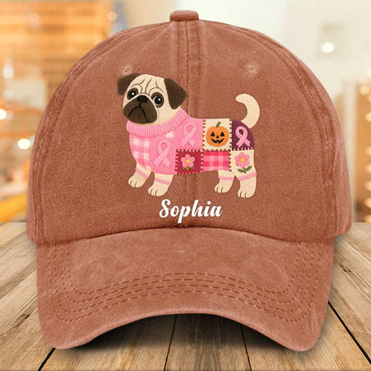 Personalized Dog Breast Cancer Dnim Hat UKTZ5280801
