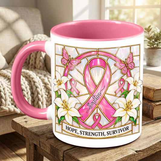 Custom Breast Cancer Ceramic Mug THHH6030204