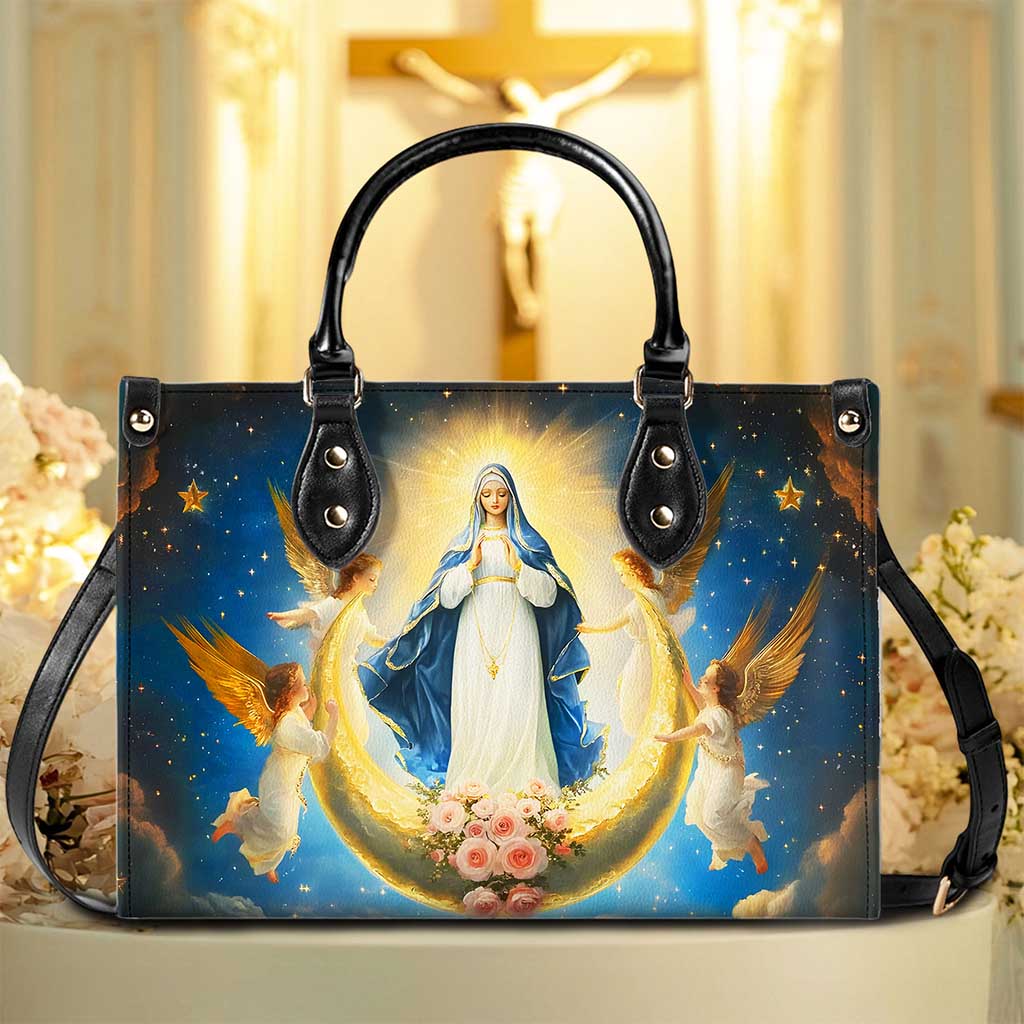 The Queen of Heaven Leather Virgin Mary HandBag UKND5120902