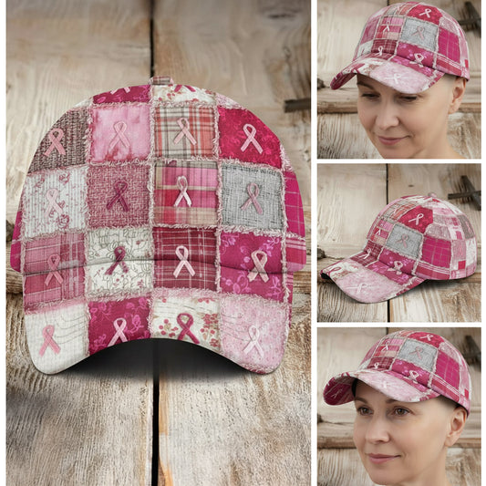 Breast Cancer Patchwork Cap QFNT5131001