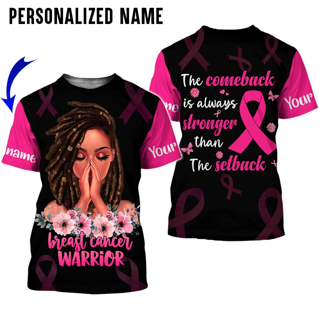 Custom Name Breast Cancer 3D All Over Printed Clothes UKAA3080801