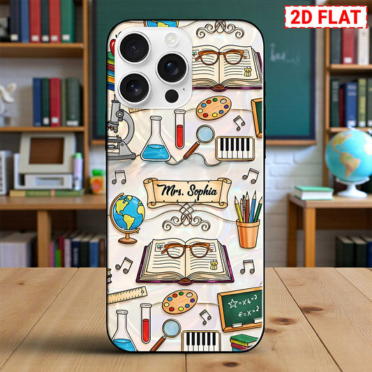 Custom Teacher Faux Stained Glass Phone Case THNT6030202