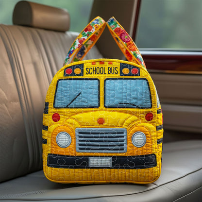 School Bus Quilted Duffle Bag QFTD6230104