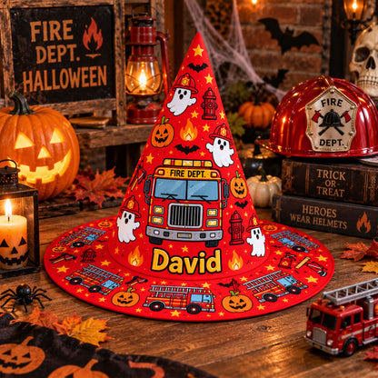 Personalized Firefighter Witch Hat UKND6040911