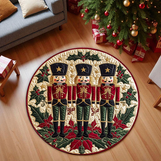Nutcracker Round Mat, Christmas Round Rug UKNT5231005