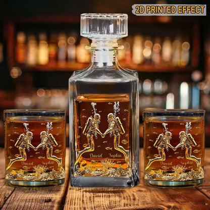 Custom Couples Scuba Diving Whiskey Decanter Set UKHM5171001