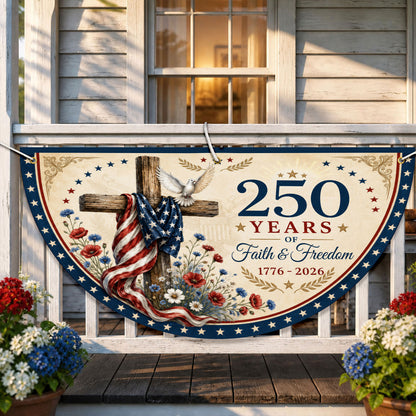 Personalized 250th Semi Circle Banner NPNT6180603