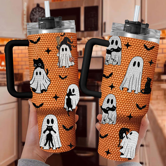 Personalized Ghost Rhinestones 40 Oz Tumbler NPON4170803