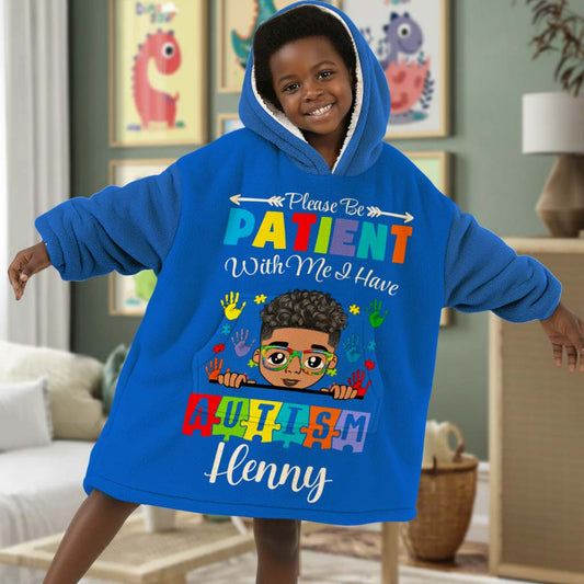Personalized Kid Blanket Hoodie QFHM5260903