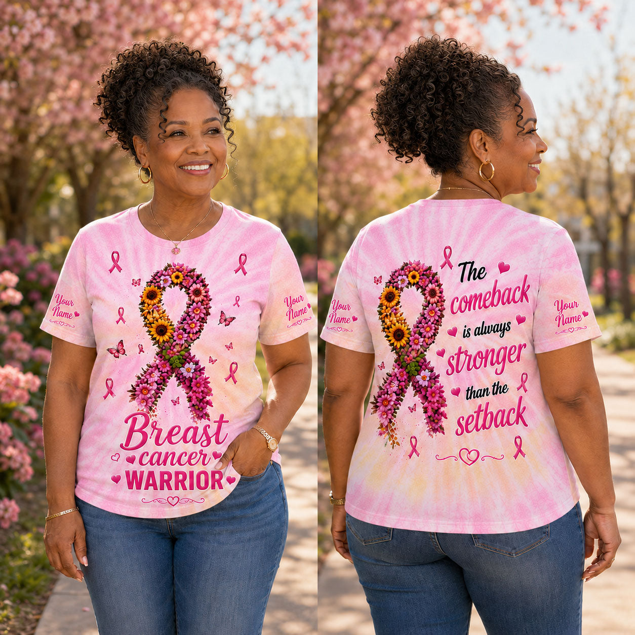 Personalized Breast Cancer Awareness 3D All Over Printed Clothes UKTD6130803