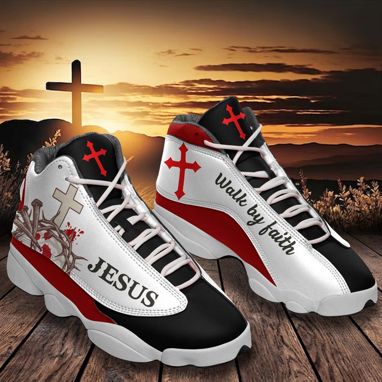 Walk By Faith Shoes, Jesus Shoes QFHA3070601