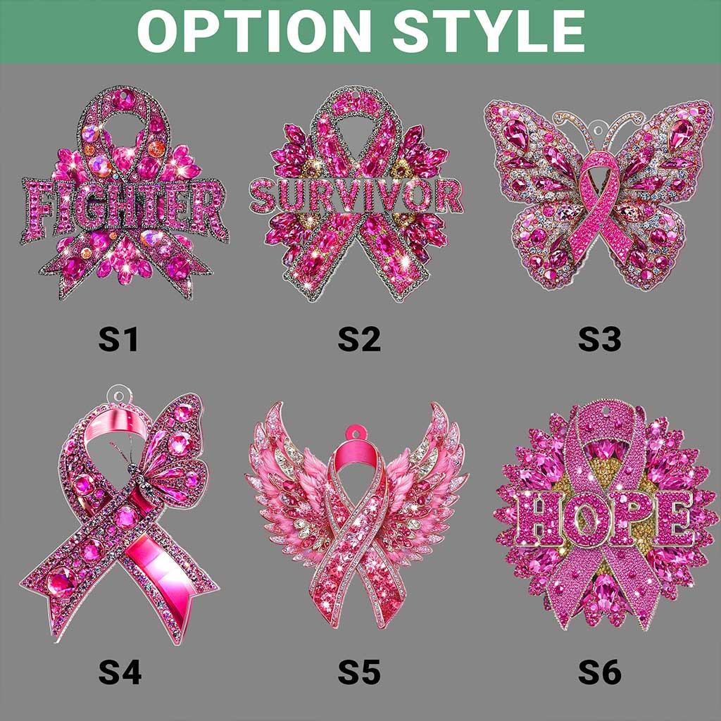 Breast Cancer Awareness Acrylic Ornament QFTZ5260801