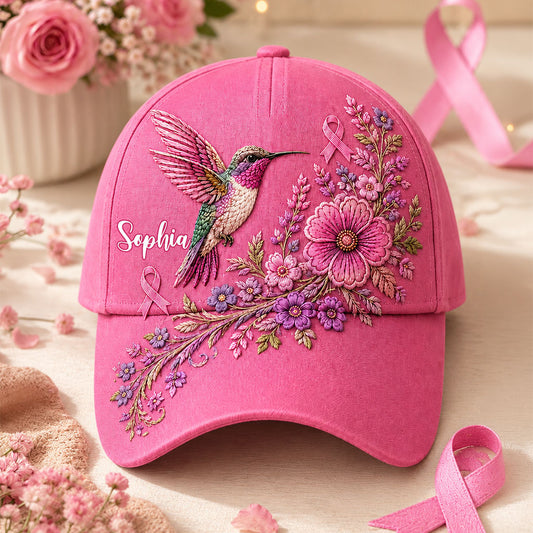 Personalized Name Breast Cancer 3D All Over Printed Cap QFUU6290703