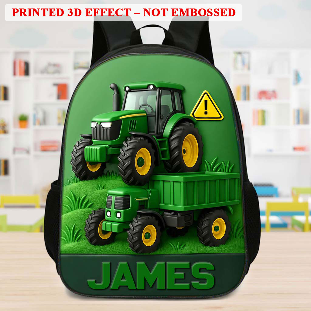 Personalized Tractor Back To School Backpack QFHM5020802