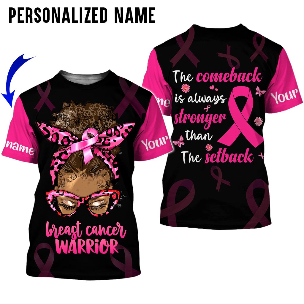 Custom Name Breast Cancer 3D All Over Printed Clothes UKAA3080801