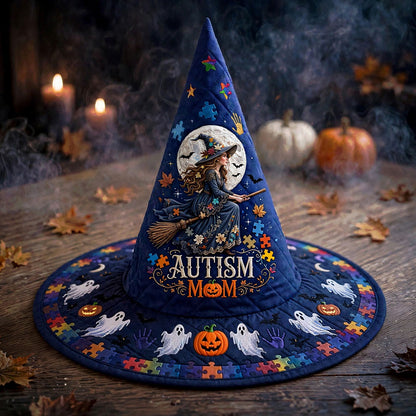 Autism Mom Quilted Witch Hat NPHA6080901