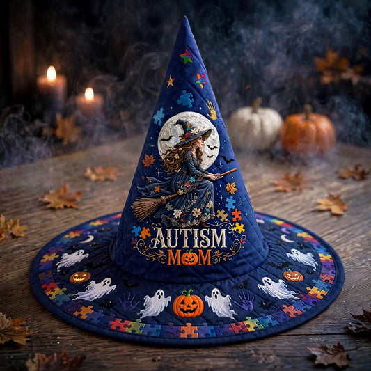 Autism Mom Quilted Witch Hat NPHA6080901