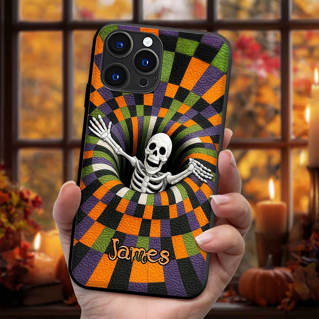 Custom Skeleton Halloween Phone Case UKND5011004