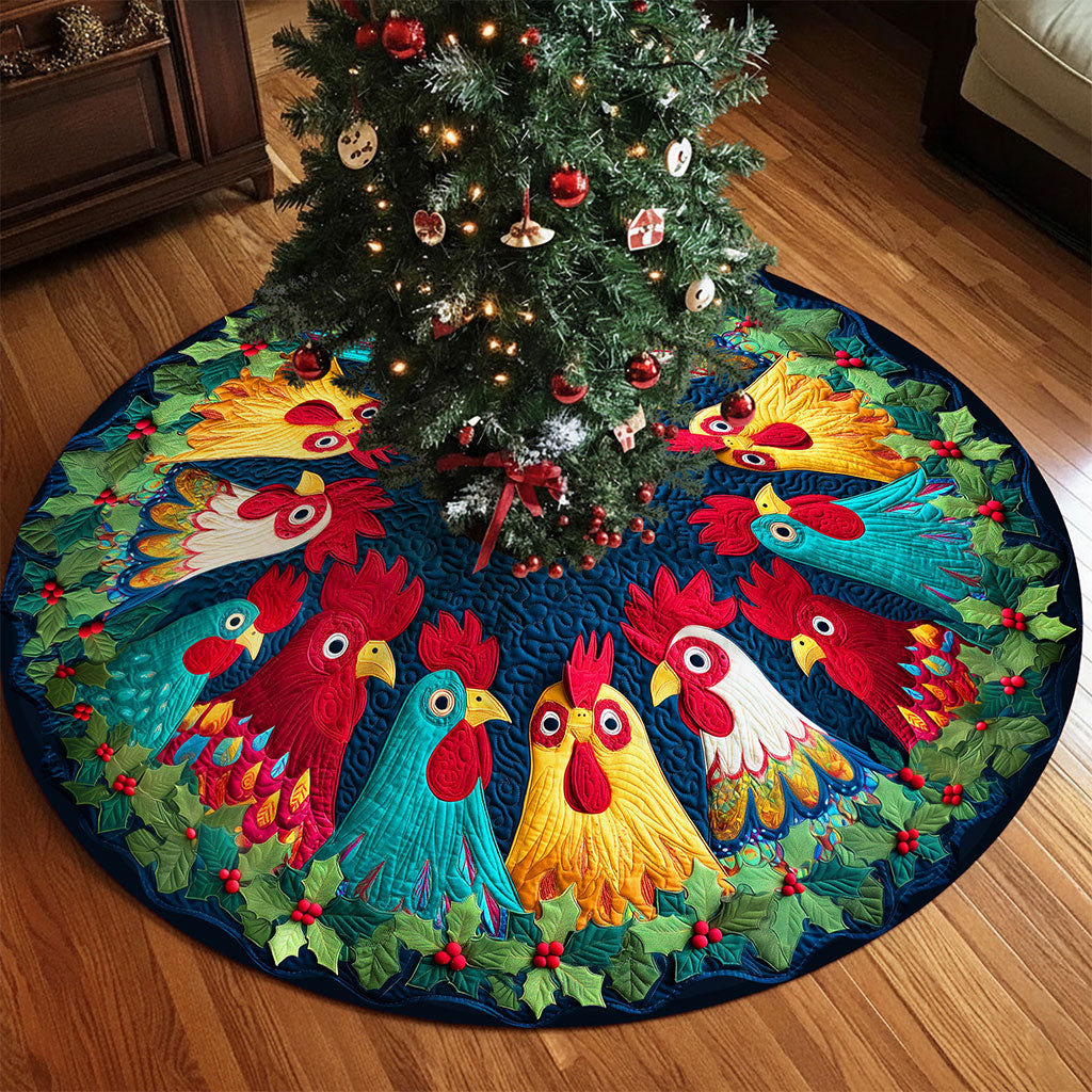 Chicken Christmas Tree Skirt QFTO5311001