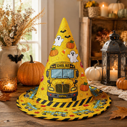 Personalized School Bus Driver Witch Hat NPND6240801