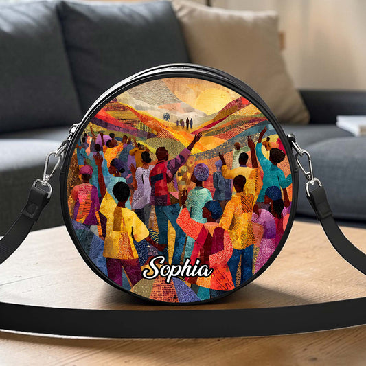 Custom Black Women History Round Crossbaby Bag THUU6060603