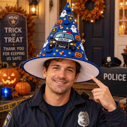 Personalized Police Witch Hat UKND6040910