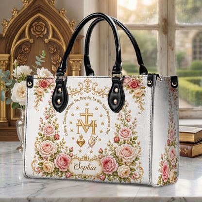 Miraculous Medal Handbag And Wallet, Virgin Mary Handbag And Wallet, Marian Cross PMTD6240606