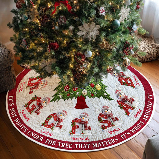 Personalized It's Not What's Under The Tree That Matters Christmas Tree Skirt QFPY5091001