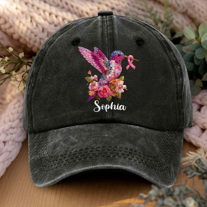 Women's Pink Ribbon Denim Hat QFHM5180805