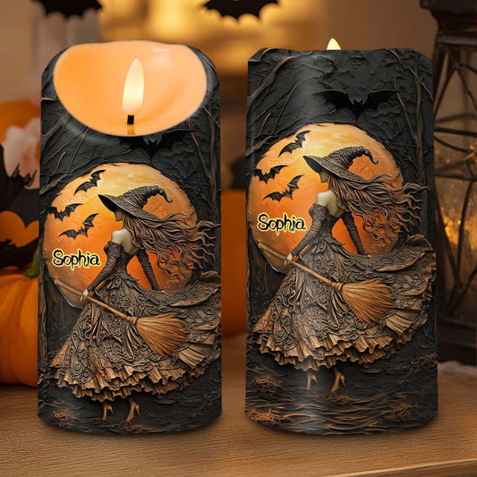 Custom Witch Halloween Led Candle UKTD5220802