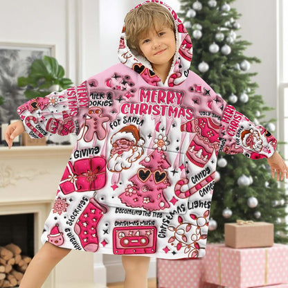 Personalized Christmas Blanket Hoodie QFHM5300901