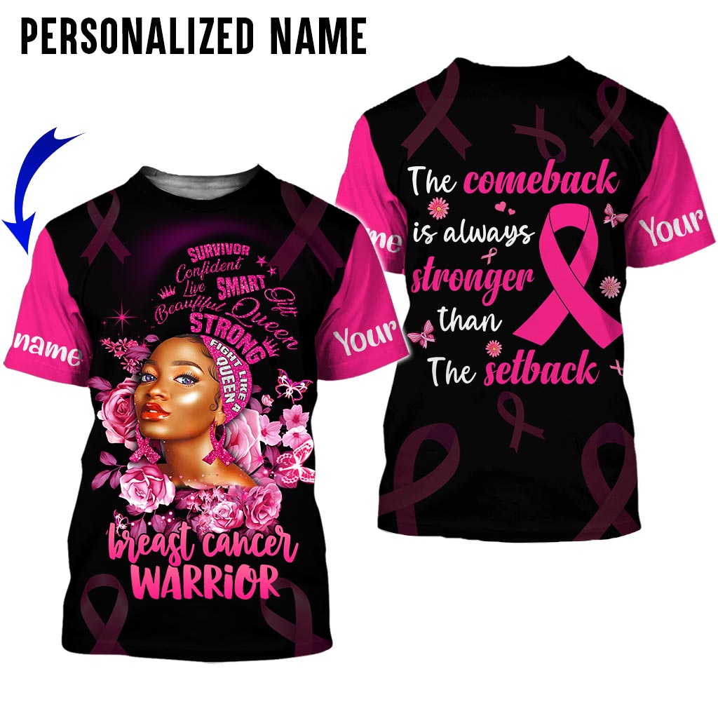 Custom Name Breast Cancer 3D All Over Printed Clothes UKAA3080801