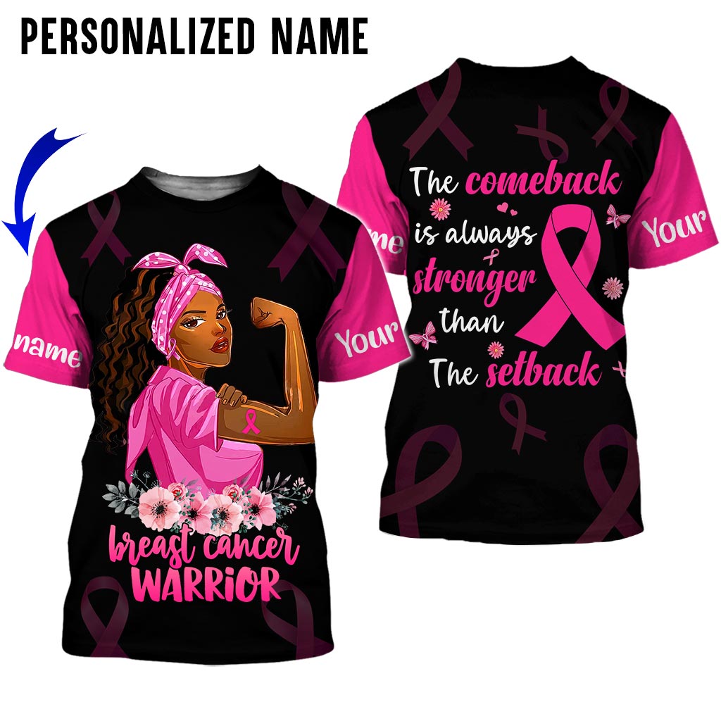 Custom Name Breast Cancer 3D All Over Printed Clothes UKAA3080801