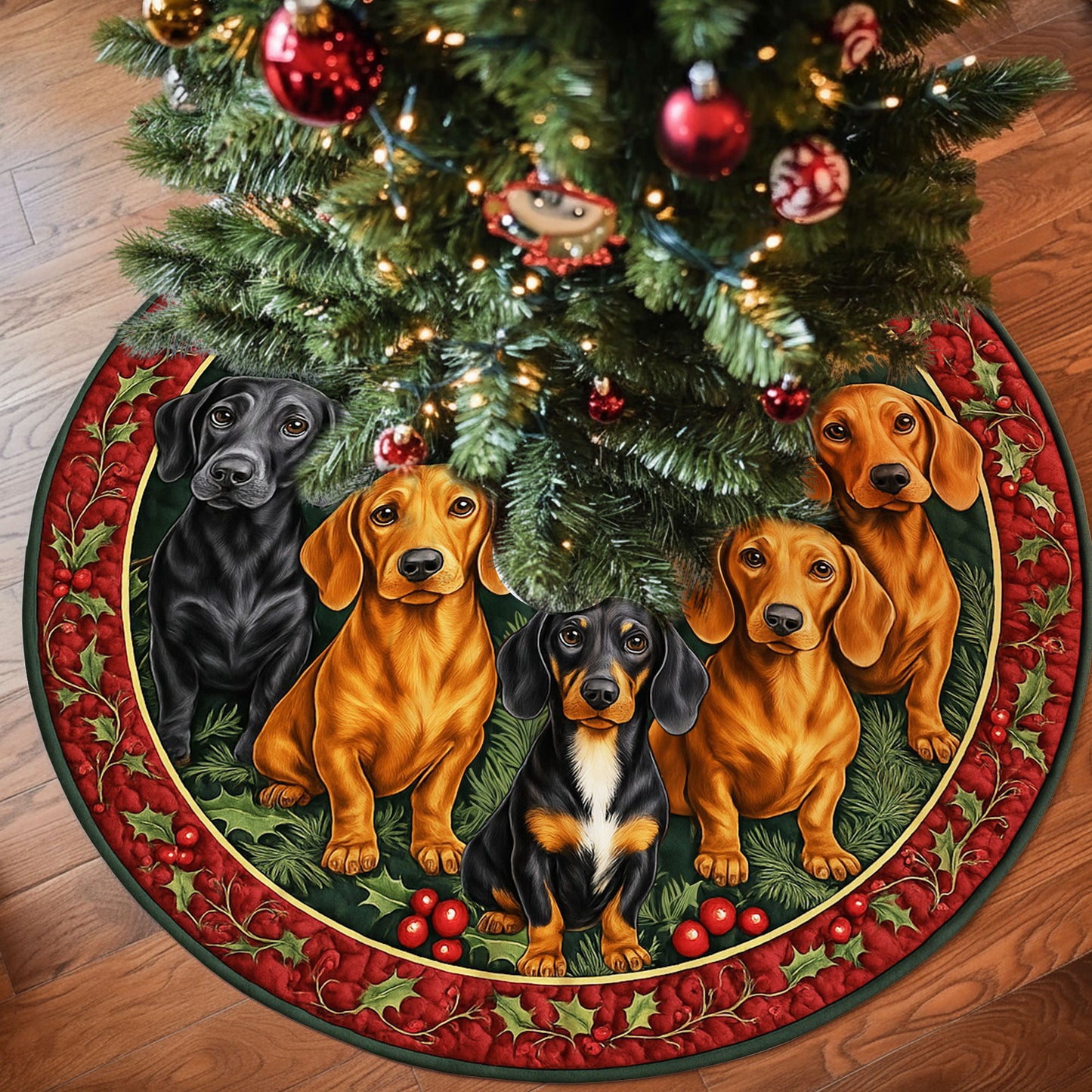 Dachshund Christmas Tree Skirt UKHH5171002