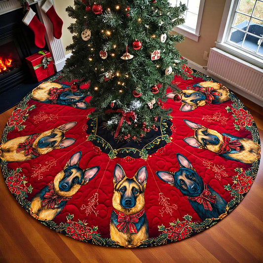 German Shepherd Christmas Tree Skirt UKHA5251004