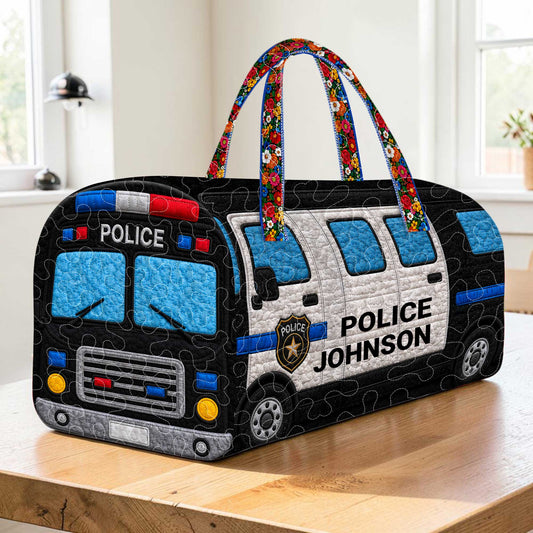 Custom Police Quilt Duffle Bag THUU6050602