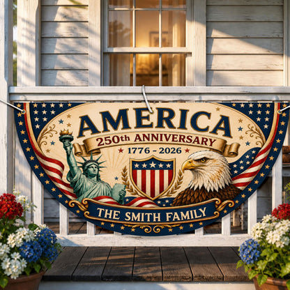 Personalized 250th Semi Circle Banner NPNT6180602