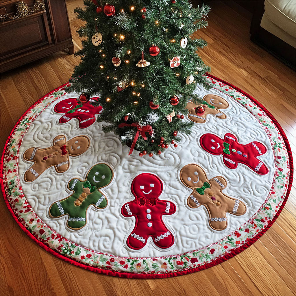 Personalized Christmas Gingerbread Tree Skirt QFTO5281003